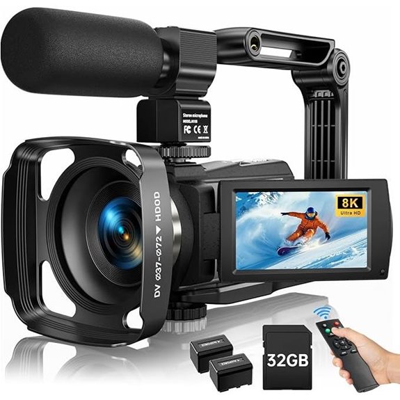 8K Ultra HD Vlogging Camera with Night Vision