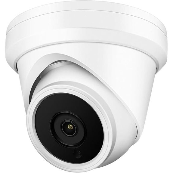4MP PoE Outdoor Dome Camera with Wide Angle
