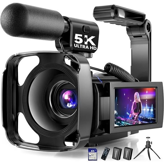 5K UHD Vlogging Camera with 3 Touch Screen