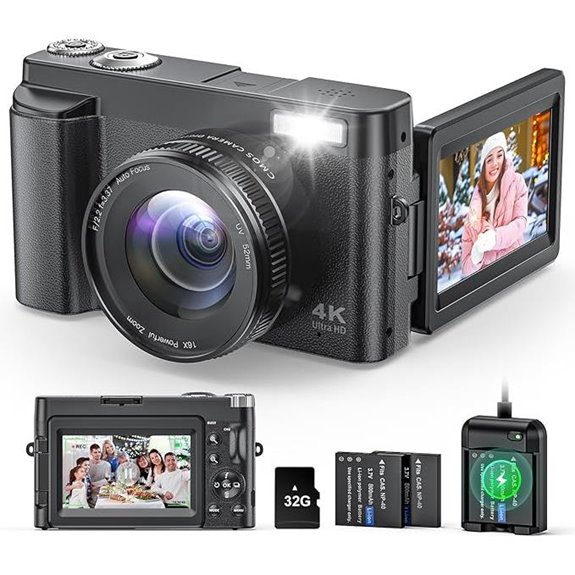 4K Digital Camera for Vlogging and Photography