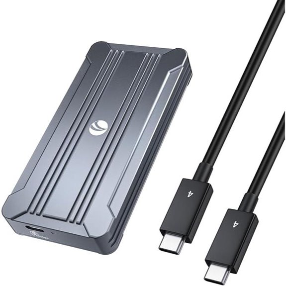 NVMe SSD Enclosure 40Gbps Aluminum Alloy Support