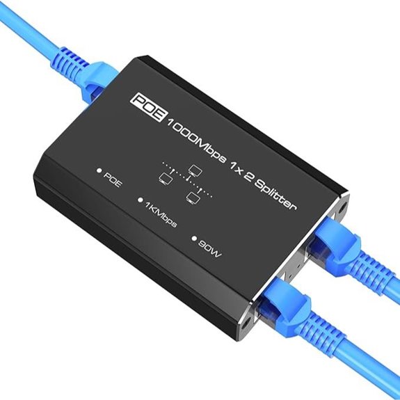 Gigabit PoE Switch 2-Port Ethernet Network Hub