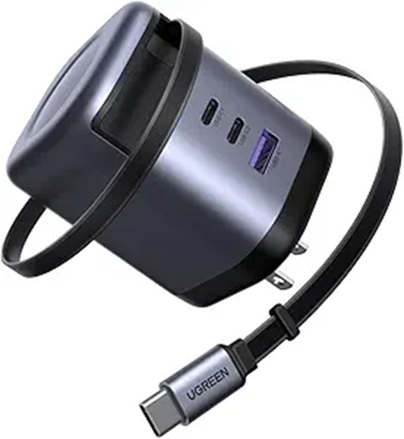 UGREEN 100W GaN USB-C Retractable Charger