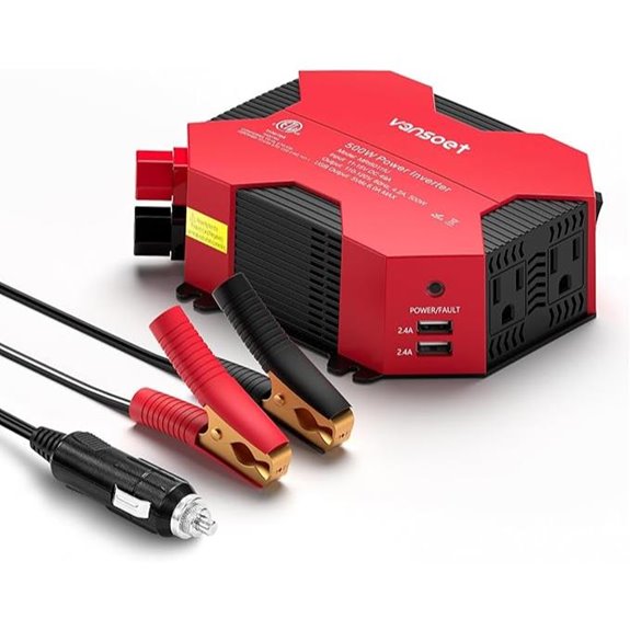 500W Car Power Inverter with USB and AC Outlets