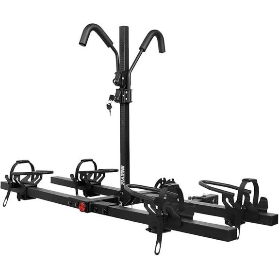 Hitch-Mounted Bike Rack with Lock 200 lbs Capacity