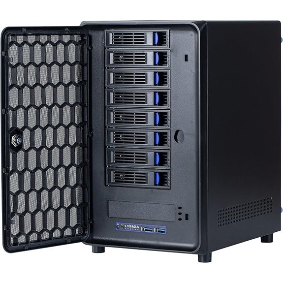 8-Bay DIY NAS Enclosure with Hot Swap Bays