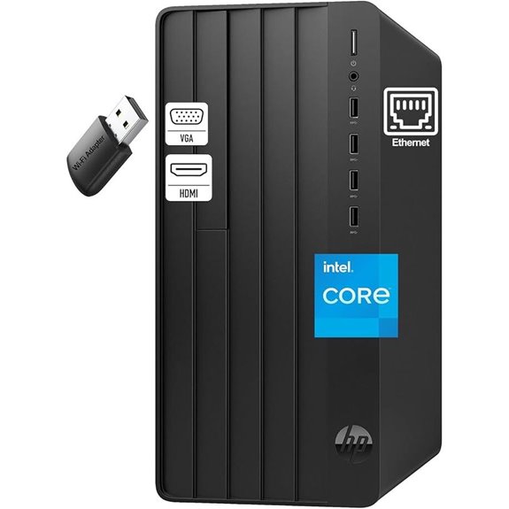 HP 13th Gen Intel Desktop PC with Keyboard and Mouse