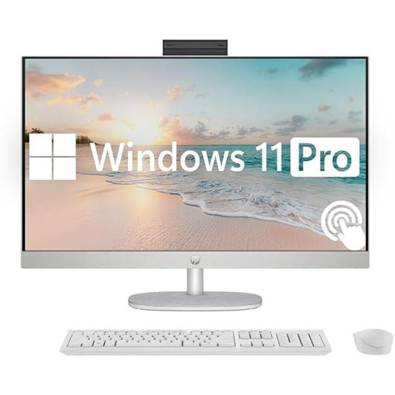 HP 27 FHD Touch All-in-One Desktop with Windows 11