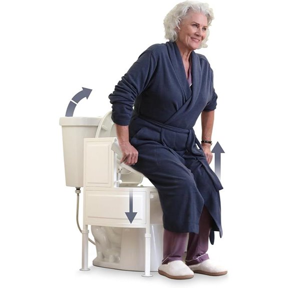 S3 Sit-to-Stand Bathroom Toilet Chair with Hydraulics