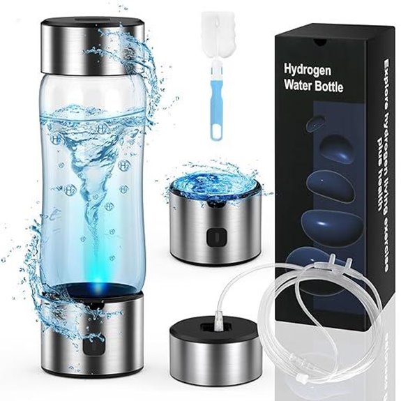 Hydrogen Water Bottle Generator with Auto Clean