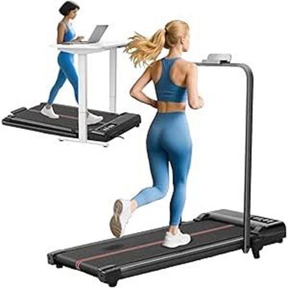 Walking Pad Treadmill with Incline and Handle