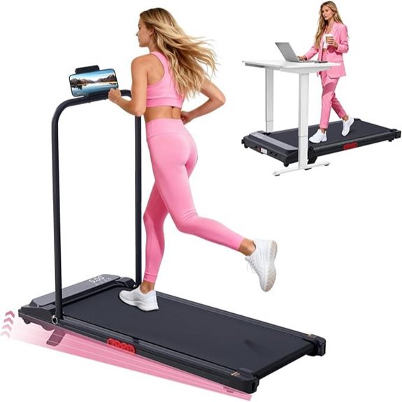 Walking Pad Treadmill with Incline and Handles