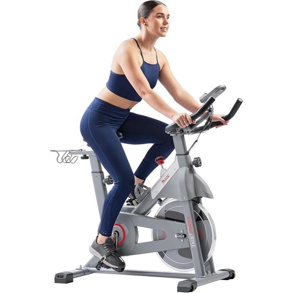 Sunny Health Indoor Cycling Bike with Adjustable Seat
