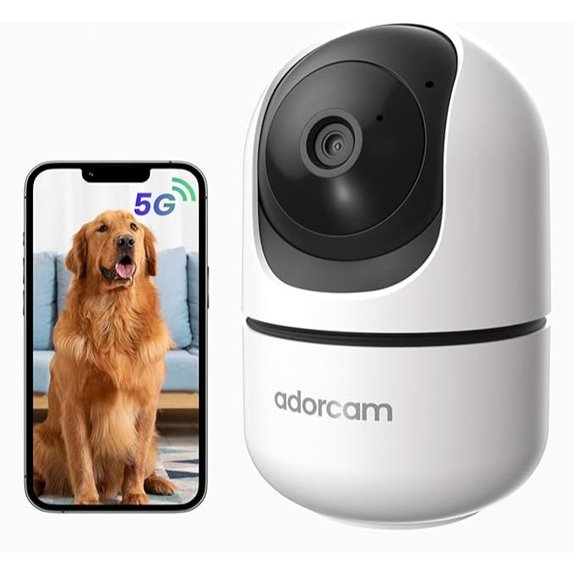 Indoor 2K WiFi Security Camera with Pan & Night Vision