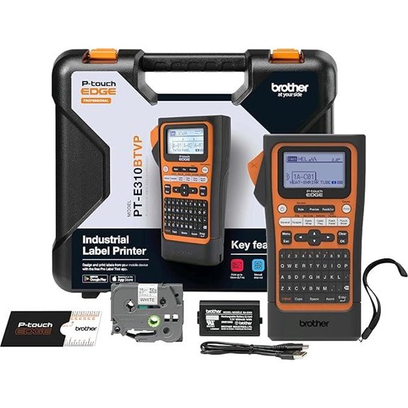 Brother PT-E310BTVP Handheld Industrial Label Printer Kit