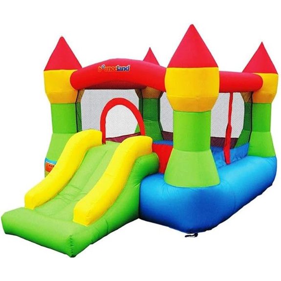 Bounceland Inflatable Bounce Castle with Basketball Hoop