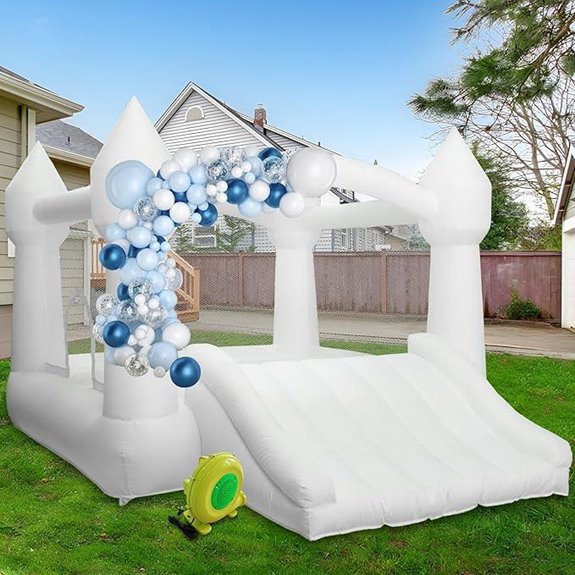 AKSPORT Inflatable Bounce House with Slide and Balloons