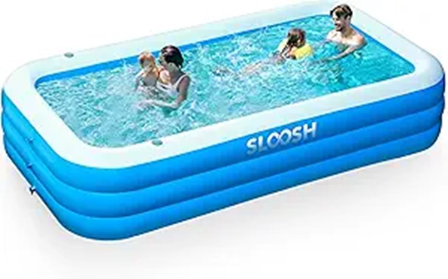 SLOOSH 120 Inflatable Family Pool with Seats