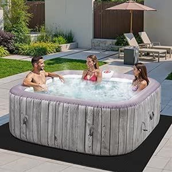 Inflatable 4-6 Person Hot Tub with Air Jets