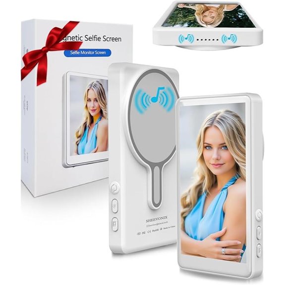 Selfie Monitor Screen for iPhone with Audio Output