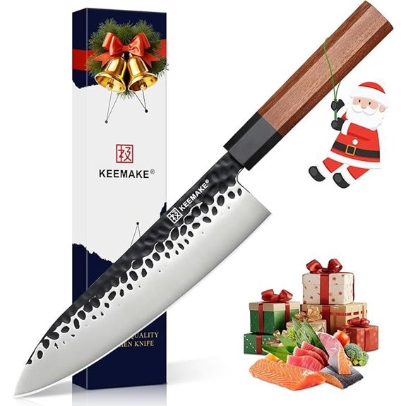 KEEMAKE 8 Japanese Gyuto Chef Knife with Rosewood Handle