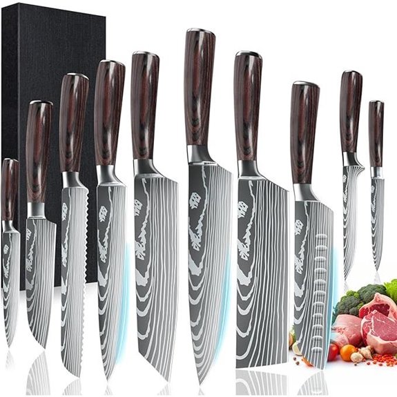 ZENG 10-Piece Japanese Kitchen Knife Set