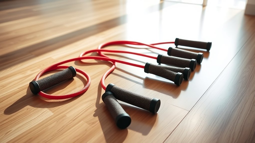 key weighted jump rope features