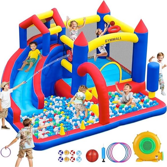 Bounce House Inflatable for Kids 9-in-1 Water Bouncer
