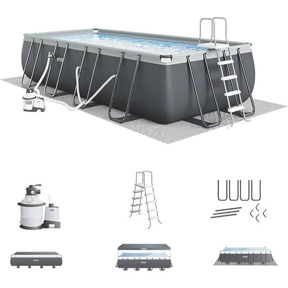 INTEX 24ft x 12ft x 52in Above Ground Pool Set