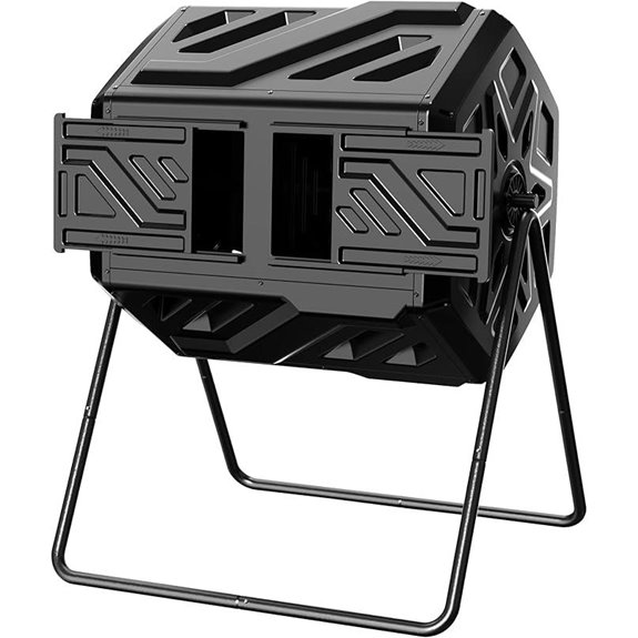 43-Gallon Compost Bin with Gloves and Tumbler