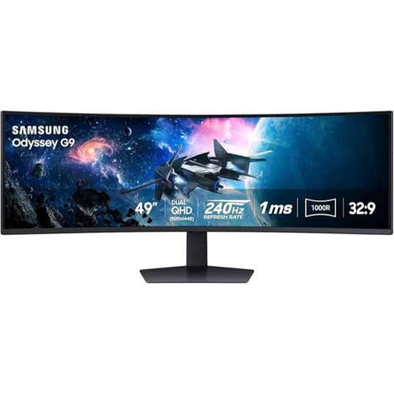 large curved gaming monitor