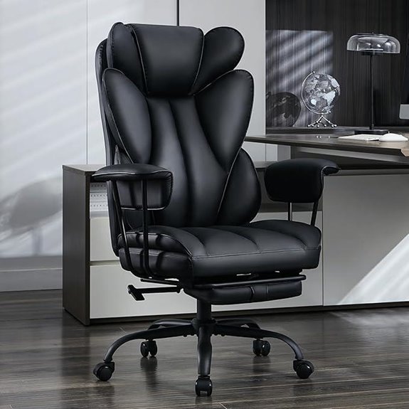 Big and Tall Ergonomic Office Chair with Footrest