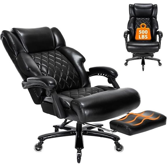 Big & Tall Ergonomic Office Chair with Foot Rest