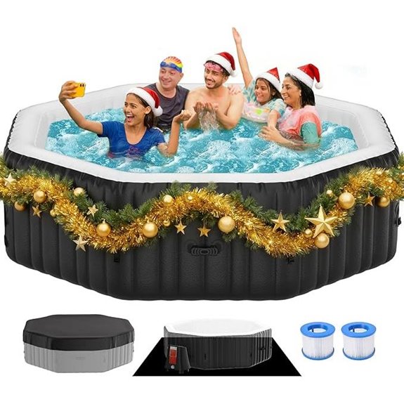 Inflatable Hot Tub for 4-6 People with Jets