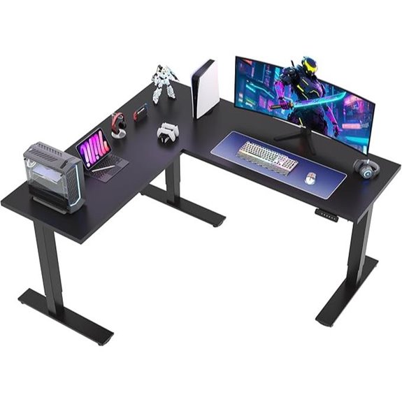 SANODESK L-Shaped Electric Standing Desk 71x63 Inches