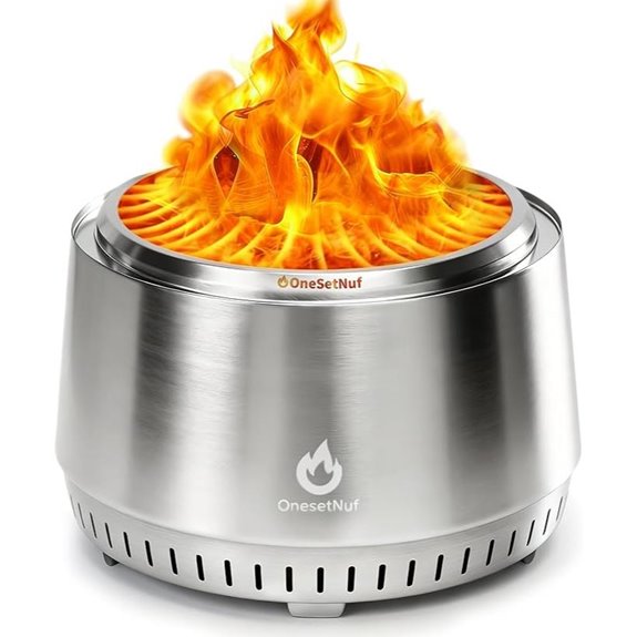 21-Inch Smokeless Fire Pit for Outdoor Gatherings