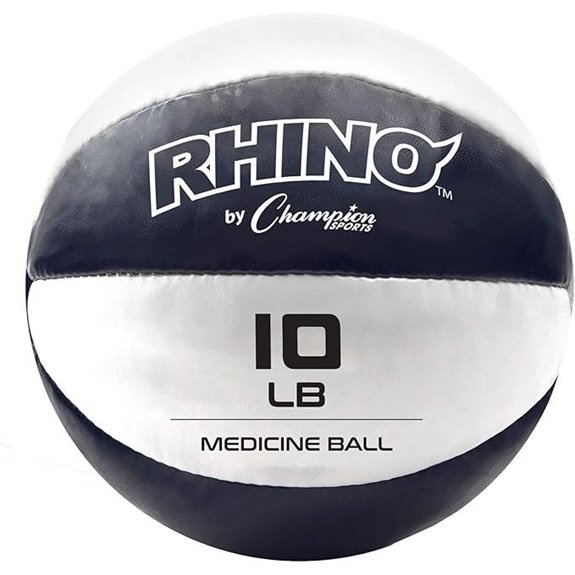Champion Sports Leather Exercise Medicine Balls