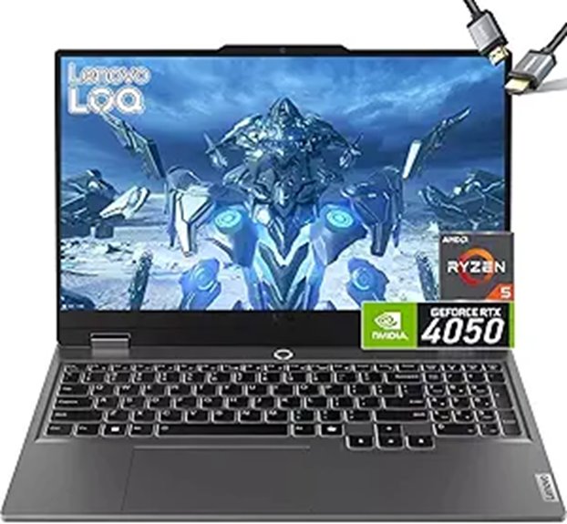 Lenovo LOQ 15 Gaming Laptop with RTX 4050