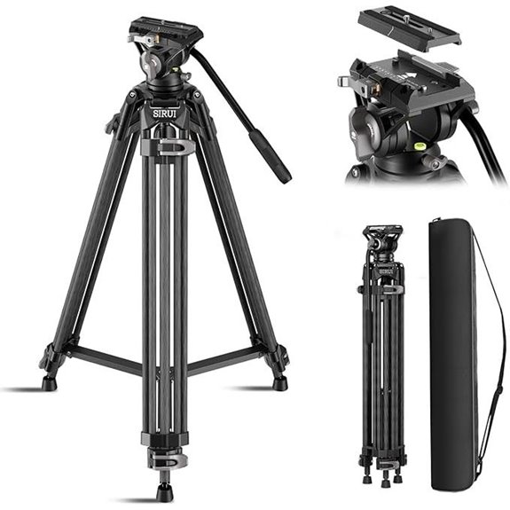 SIRUI Carbon Fiber Tripod with Fluid Head (AVT-12)