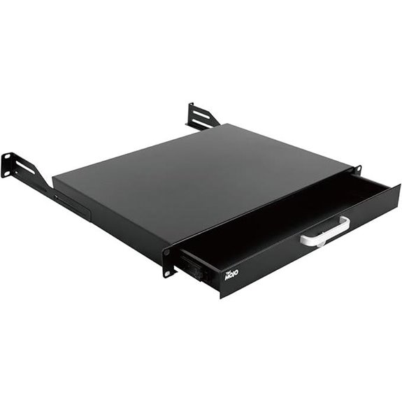 Tecmojo 1U Lockable Rack Drawer for Network Equipment