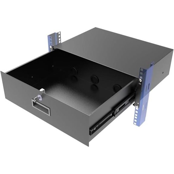 3U Lockable Server Rack Cabinet with Drawer
