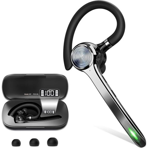 HEIBAS Bluetooth Headset with 72 Hours Talk Time
