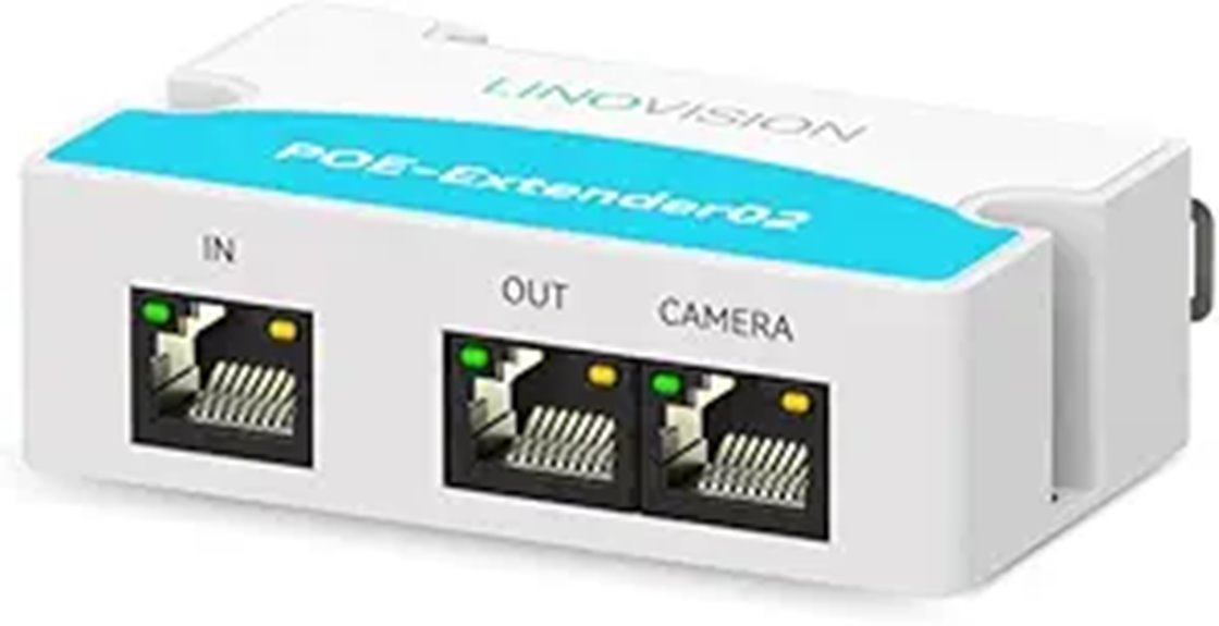 LINOVISION 2-Port POE Extender up to 1000ft