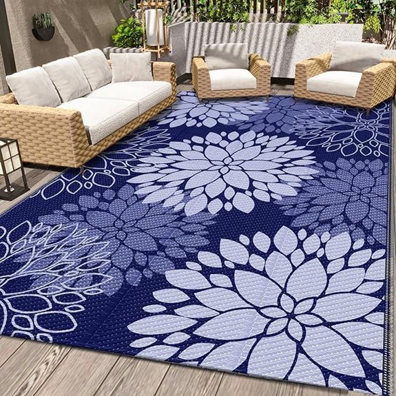 LuxStep Waterproof Outdoor Reversible Patio Rug (5' x 8')
