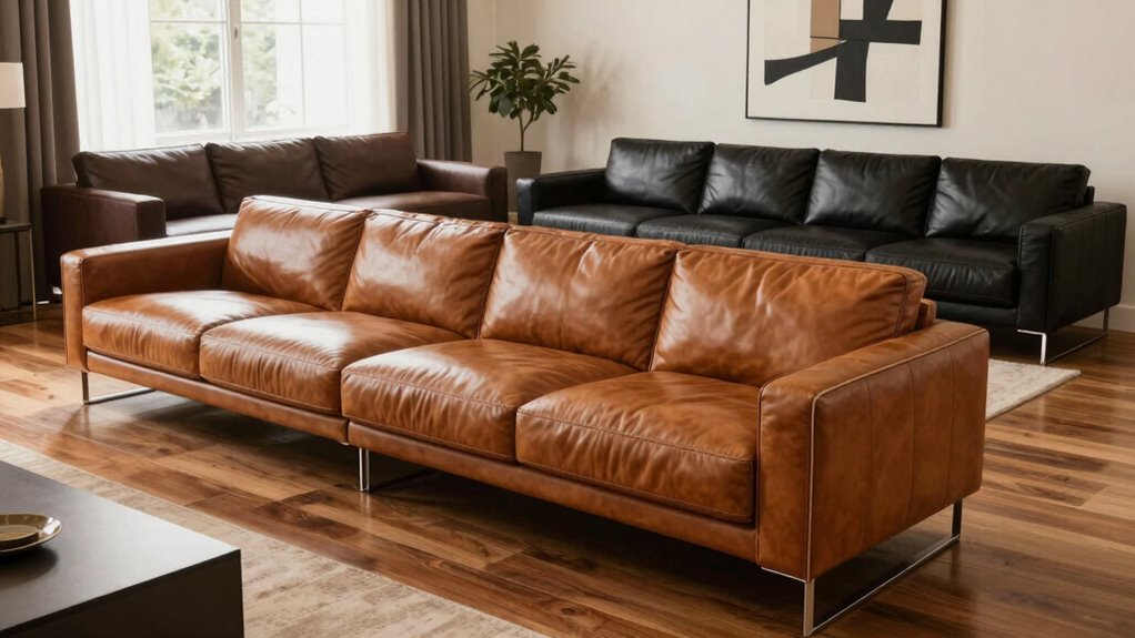 luxury leather couch selection