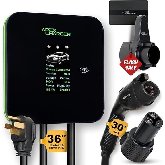 MACH 2 Level 2 EV Charger with 48A and Accessories
