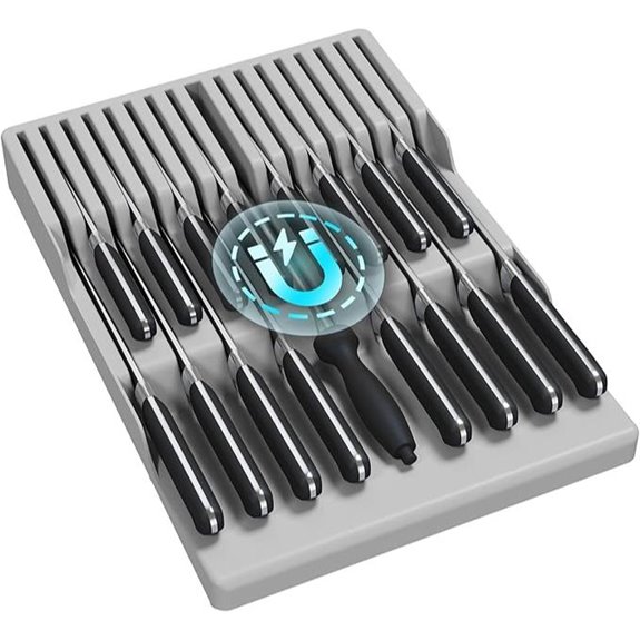 Lifewit Magnetic Drawer Knife Organizer and Storage