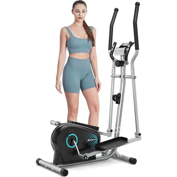 Dripex Magnetic Elliptical Exercise Machine with LCD