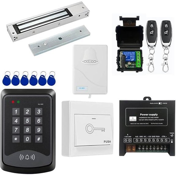 Door Access Control Kit with Magnetic Lock and Remote