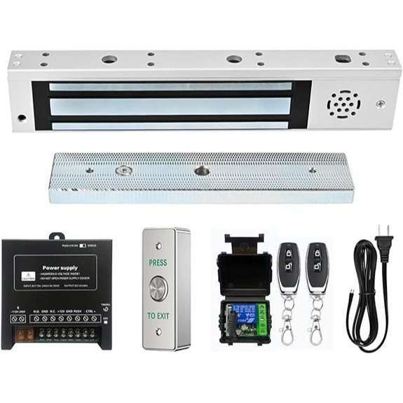 Magnetic Door Lock Kit with Alarm and Remote